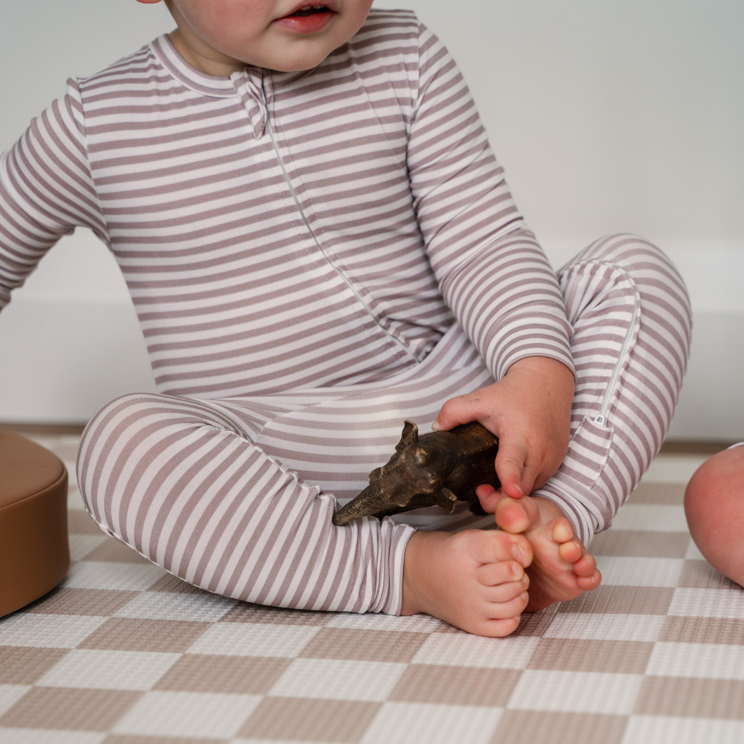 Pip + Phee - Bamboo Footless Sleepers | LE Prints: Dainty-floral / 2T
