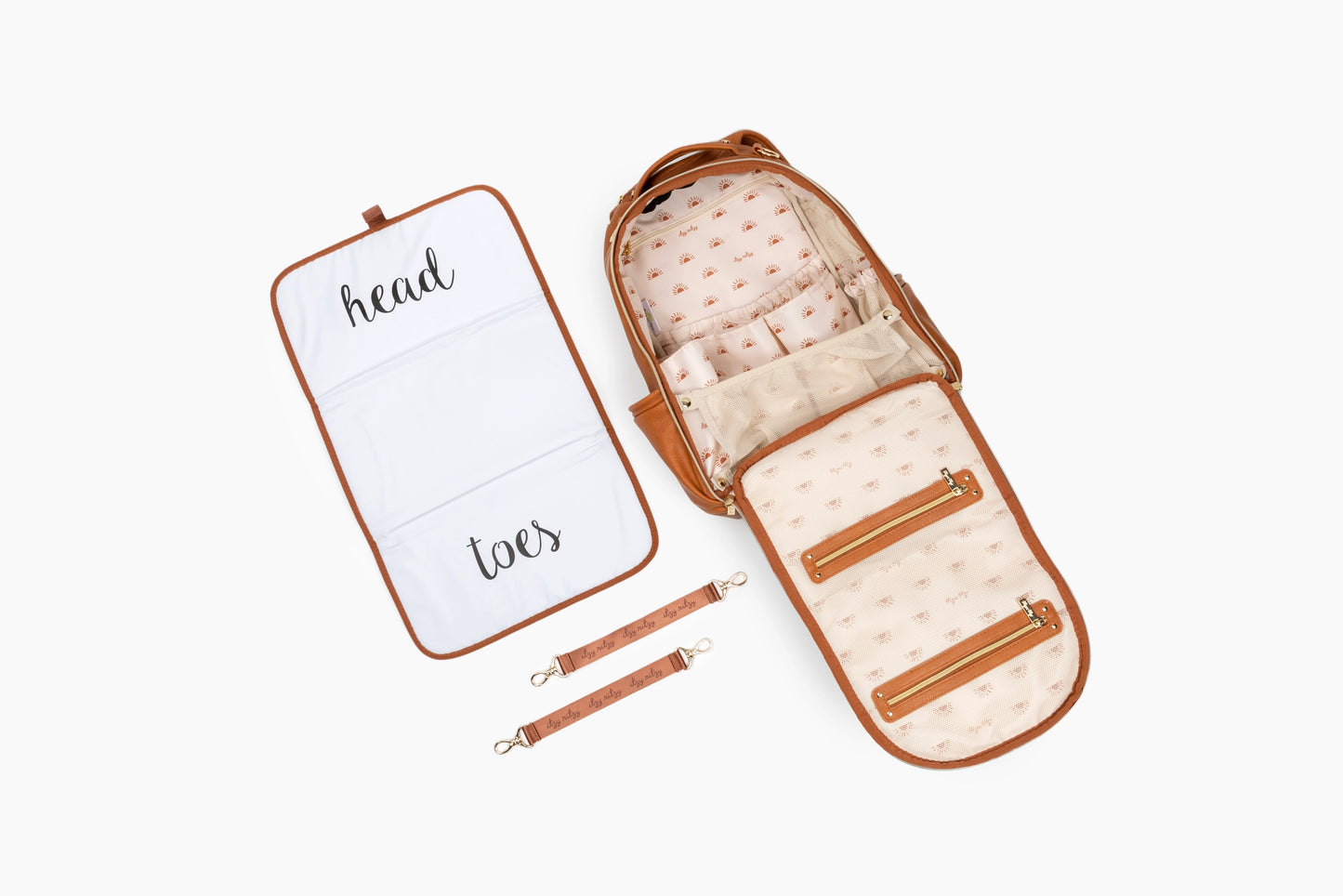 Itzy Ritzy - Cognac Boss Plus Backpack Diaper Bag