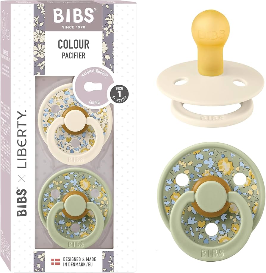 BIBS x Liberty - Pacifier Original Latex 2 PK - Eloise Sage Mix
