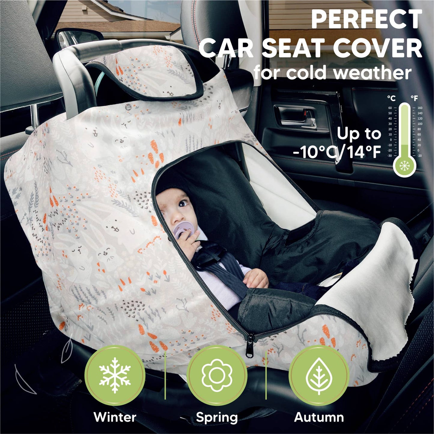 KeaBabies Warmzy Baby Carseat Cover (Fable) ARRIVING FIRST WEEK OF DECEMBER