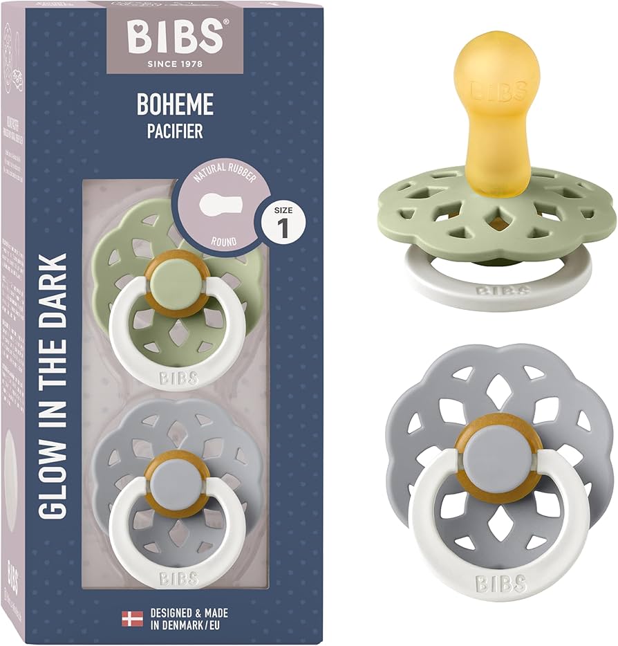BIBS - Pacifier Boheme Latex 2 PK - Sage + Cloud