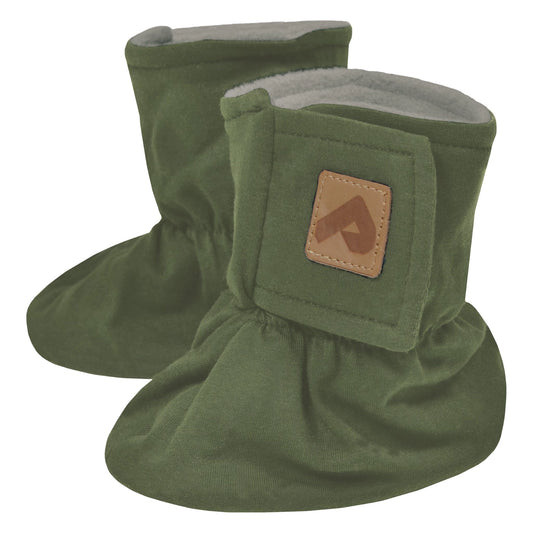 Perlimpinpin - Cotton Booties - Green