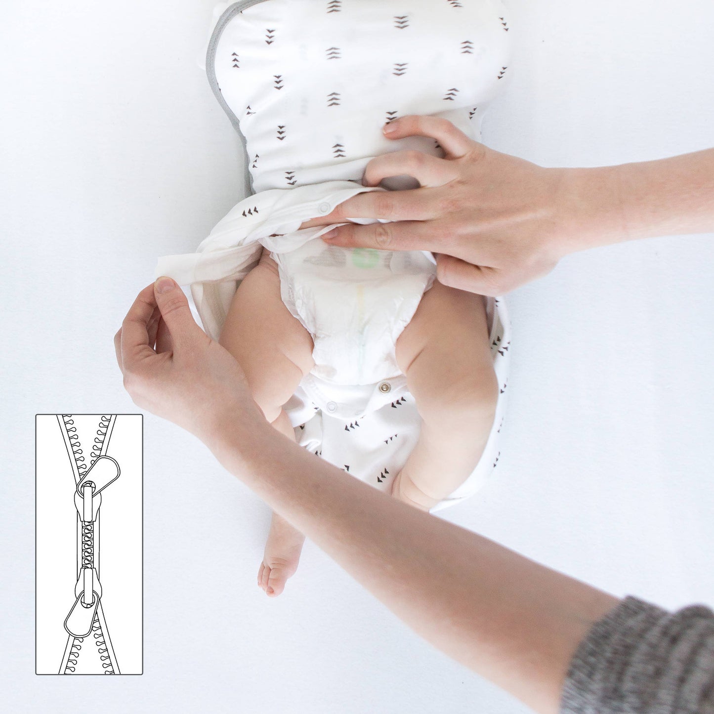 Omni Swaddle Sack - Heather Gray - Newborn/0-3 Months