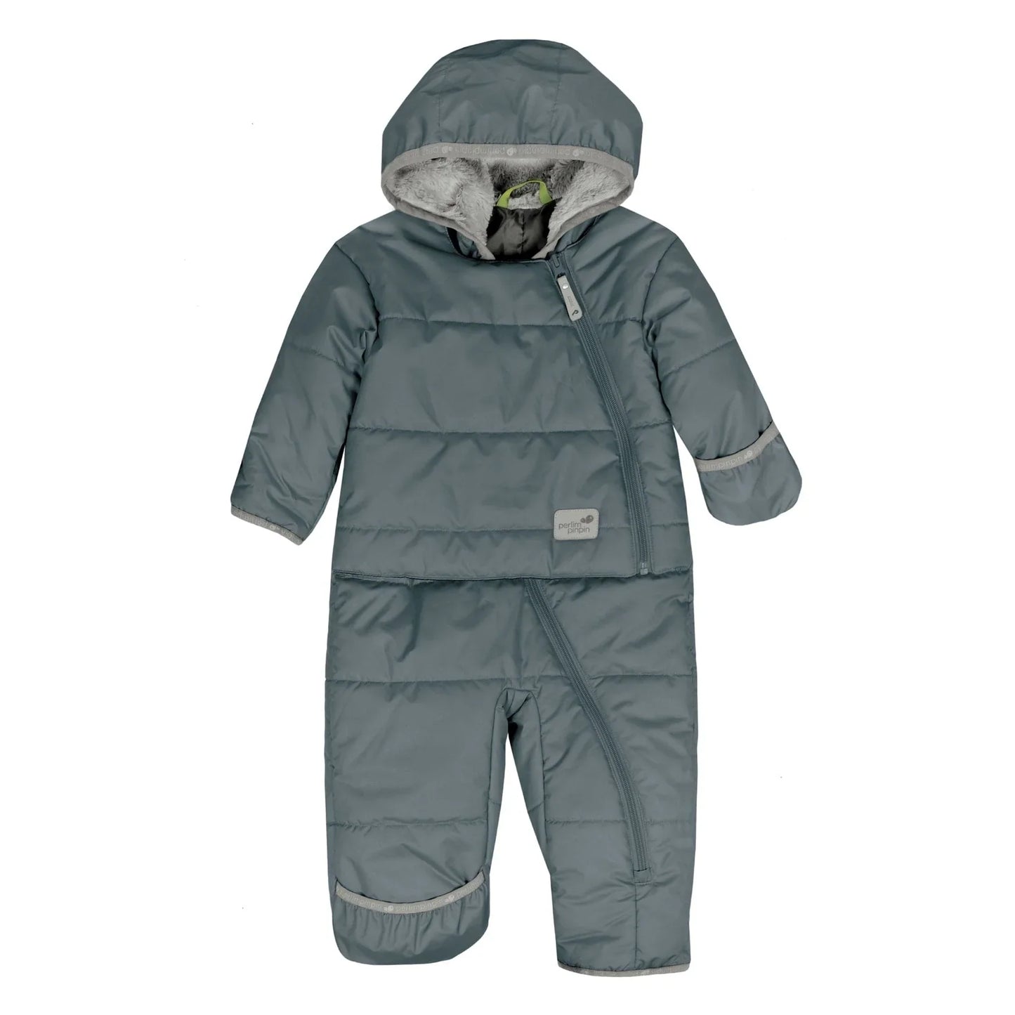 Perlimpinpin - CAR SEAT SAFE - One Piece Baby Snowsuit - Stark