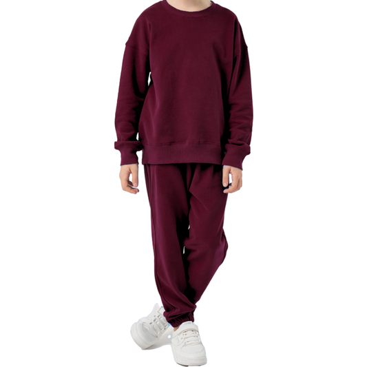 Merlot - ❤ Family Matching ❤ French Terry Sweat Suit - Adult
