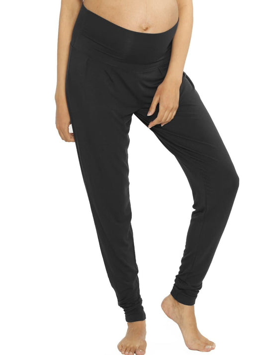Angel Maternity - Ella Cuffed Maternity Comfort Lounge Pants - Black