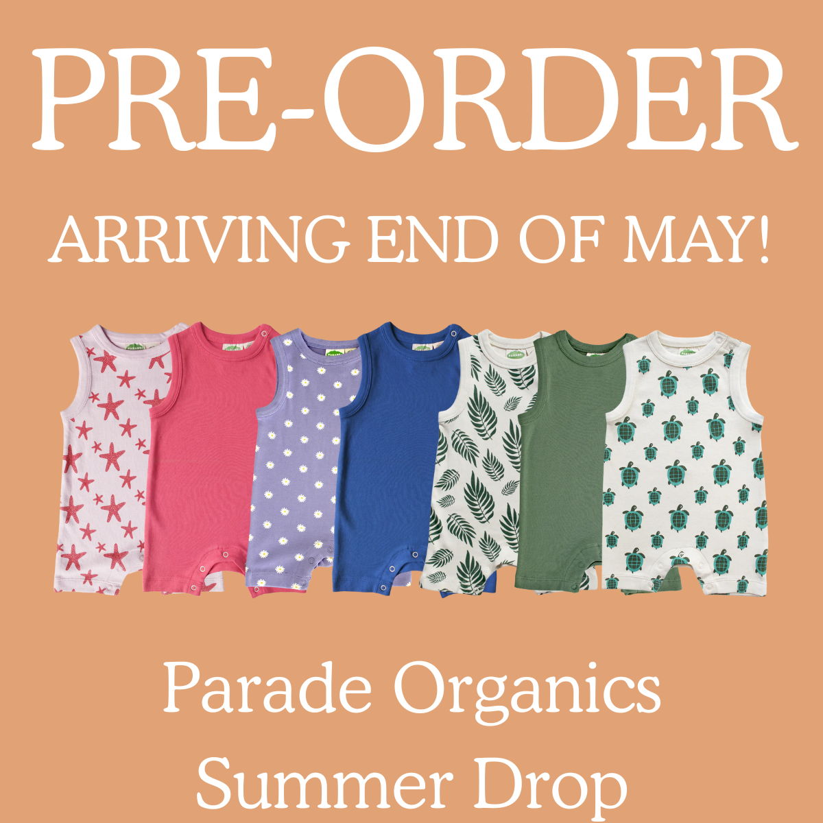 Parade Organics - Lilac Daisies - Organic Tank Romper