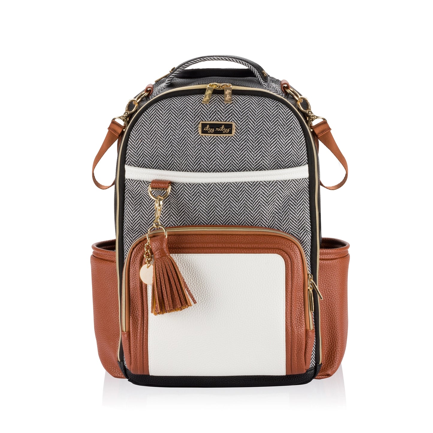 Itzy Ritzy - Coffee + Cream Boss Plus Backpack Diaper Bag