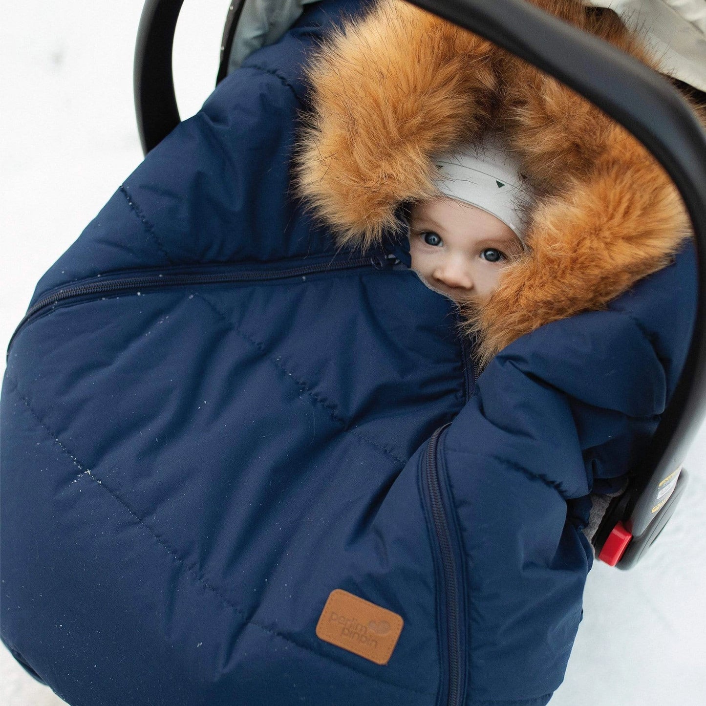 Perlimpinpin - Winter Elastic-Fitted Car Seat Cover - Grey