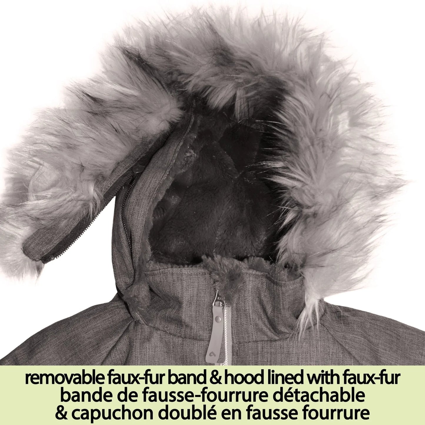 Perlimpinpin - One Piece Toddler Snowsuit - Carbon Textured