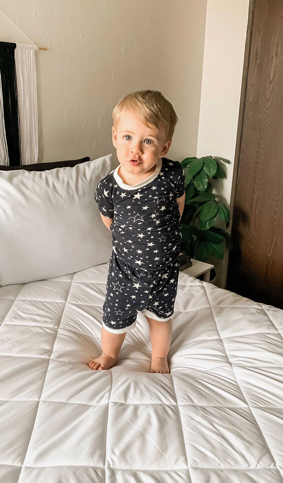 Everly Grey - Aydenne Kids 2 Piece Short PJ's - Stars