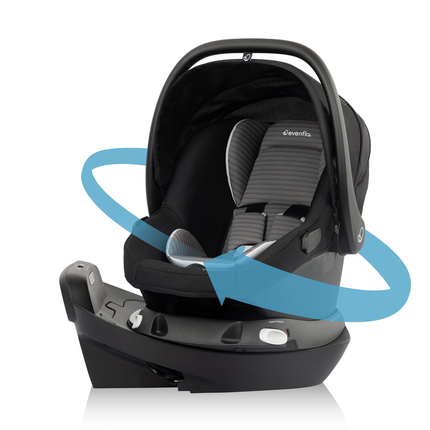 Evenflo - Revolve180 LiteMax NXT Rotational Infant Car Seat (Cinder Gray)
