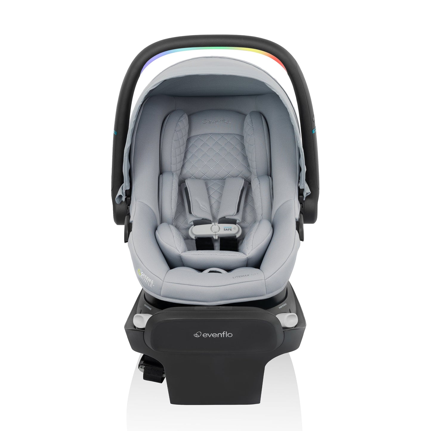 Evenflo - Evenflo Revolve180 LiteMax NXT Rotational Infant Car Seat with SensorySoothe (Quartz)