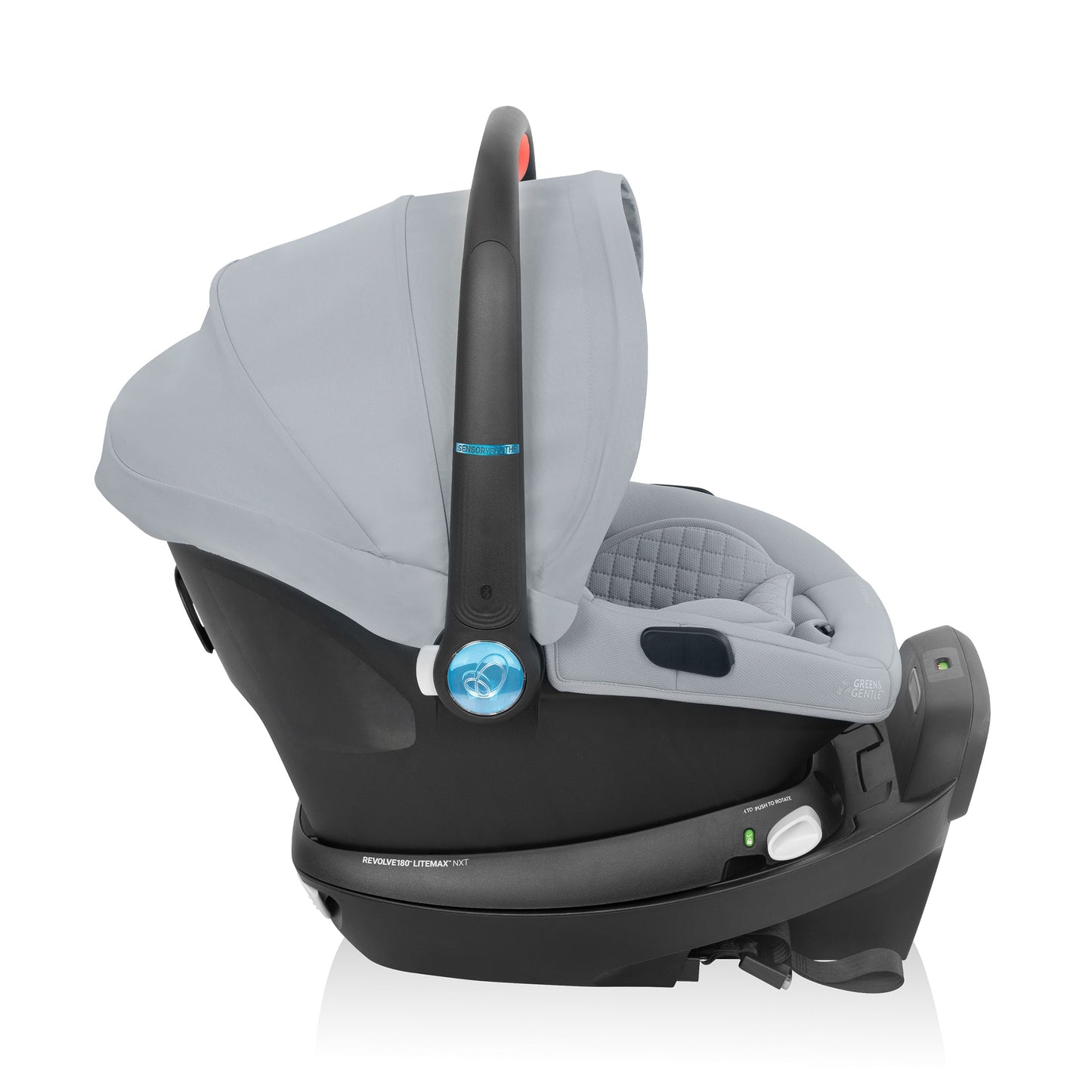 Evenflo - Evenflo Revolve180 LiteMax NXT Rotational Infant Car Seat with SensorySoothe (Quartz)