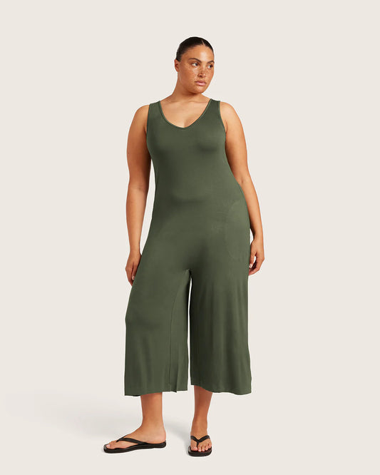 Boody Long Jumpsuit - Moss