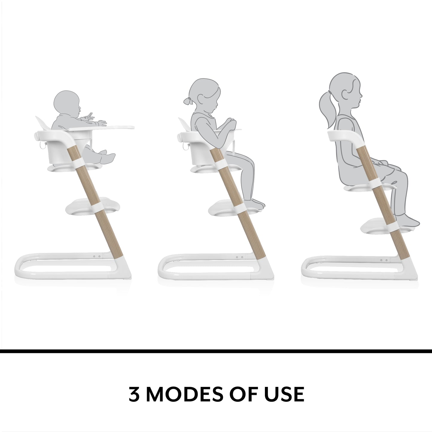 Evenflo - RightSeat Multistage High Chair (Sea Salt White)