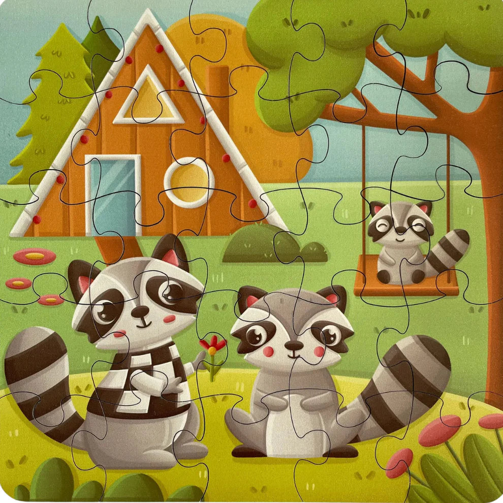 Woodland Raccoon Toddler Puzzle