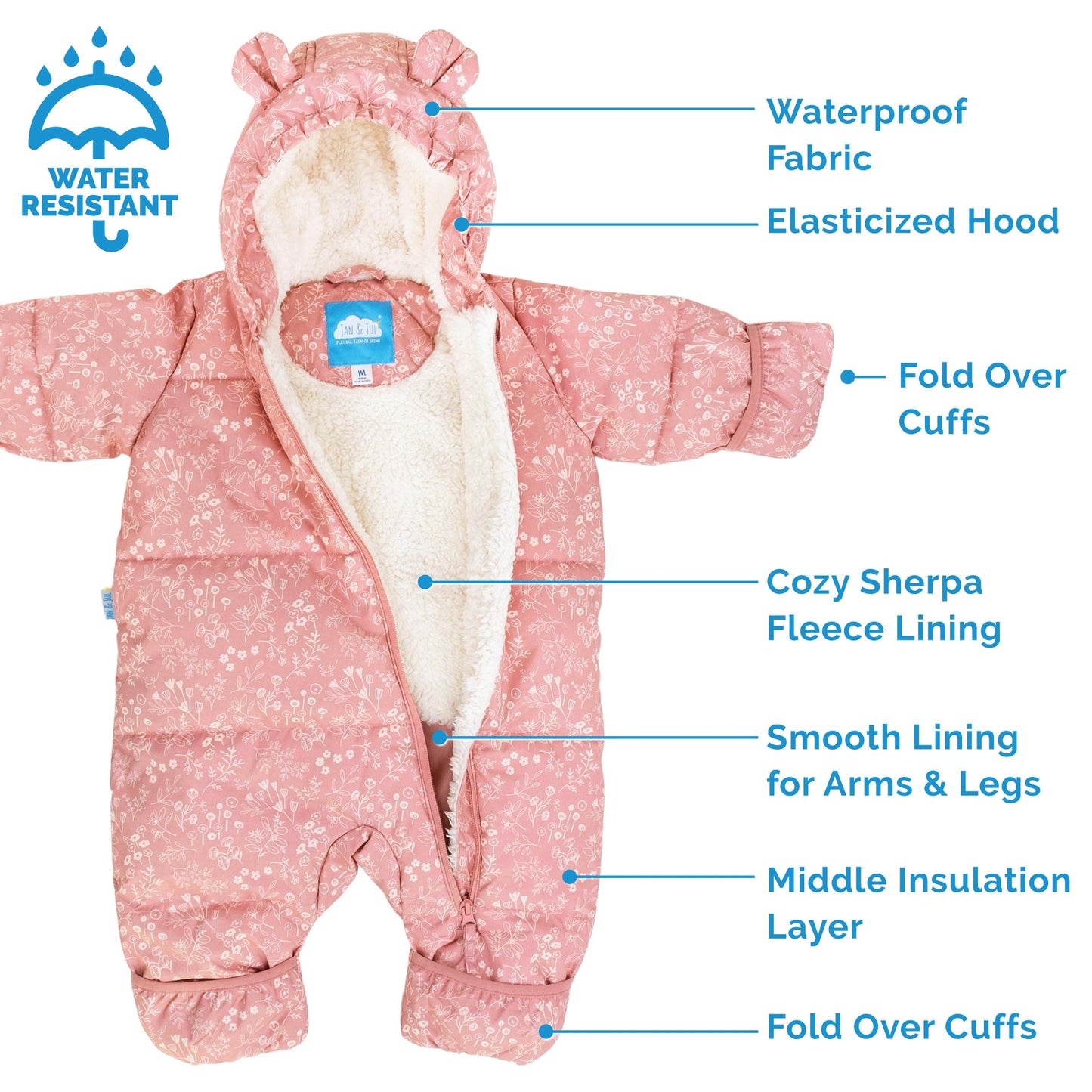 Jan + Jul - Baby Snowsuit - Prairie Flowers