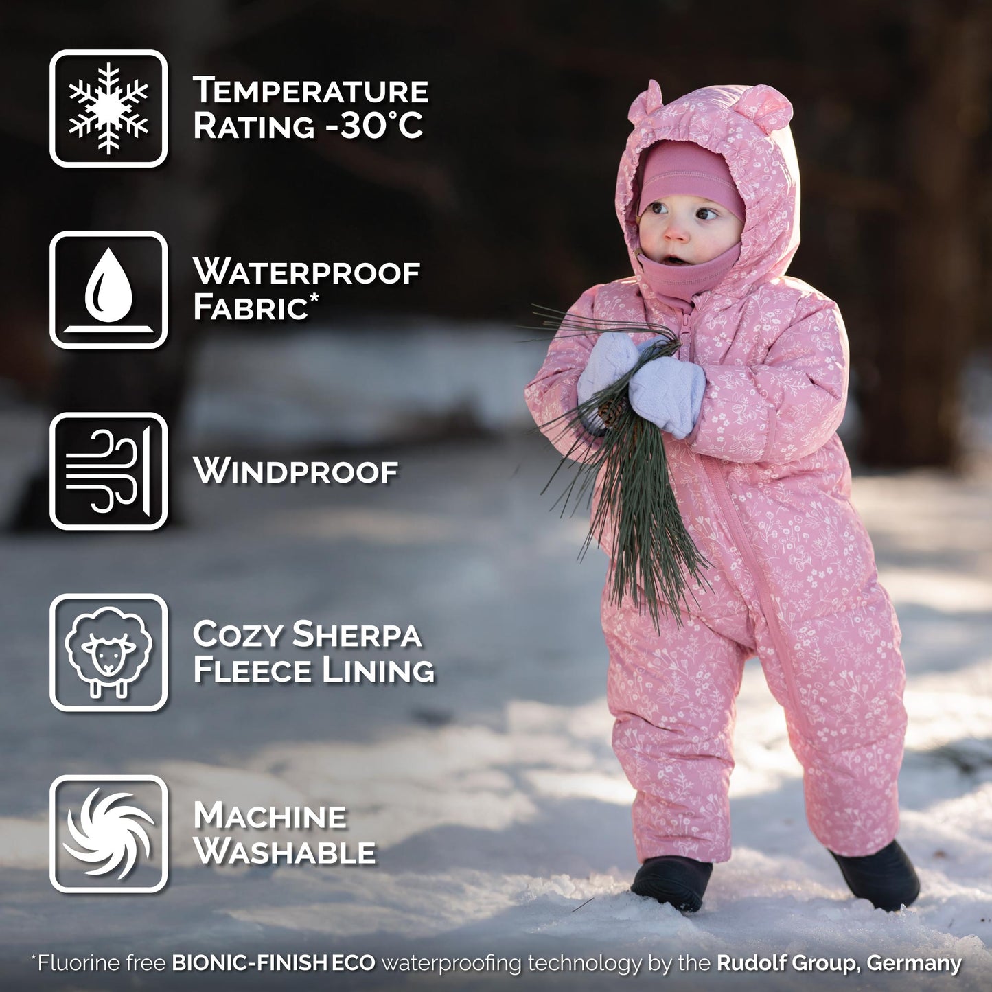 Jan + Jul - Baby Snowsuit - Prairie Flowers
