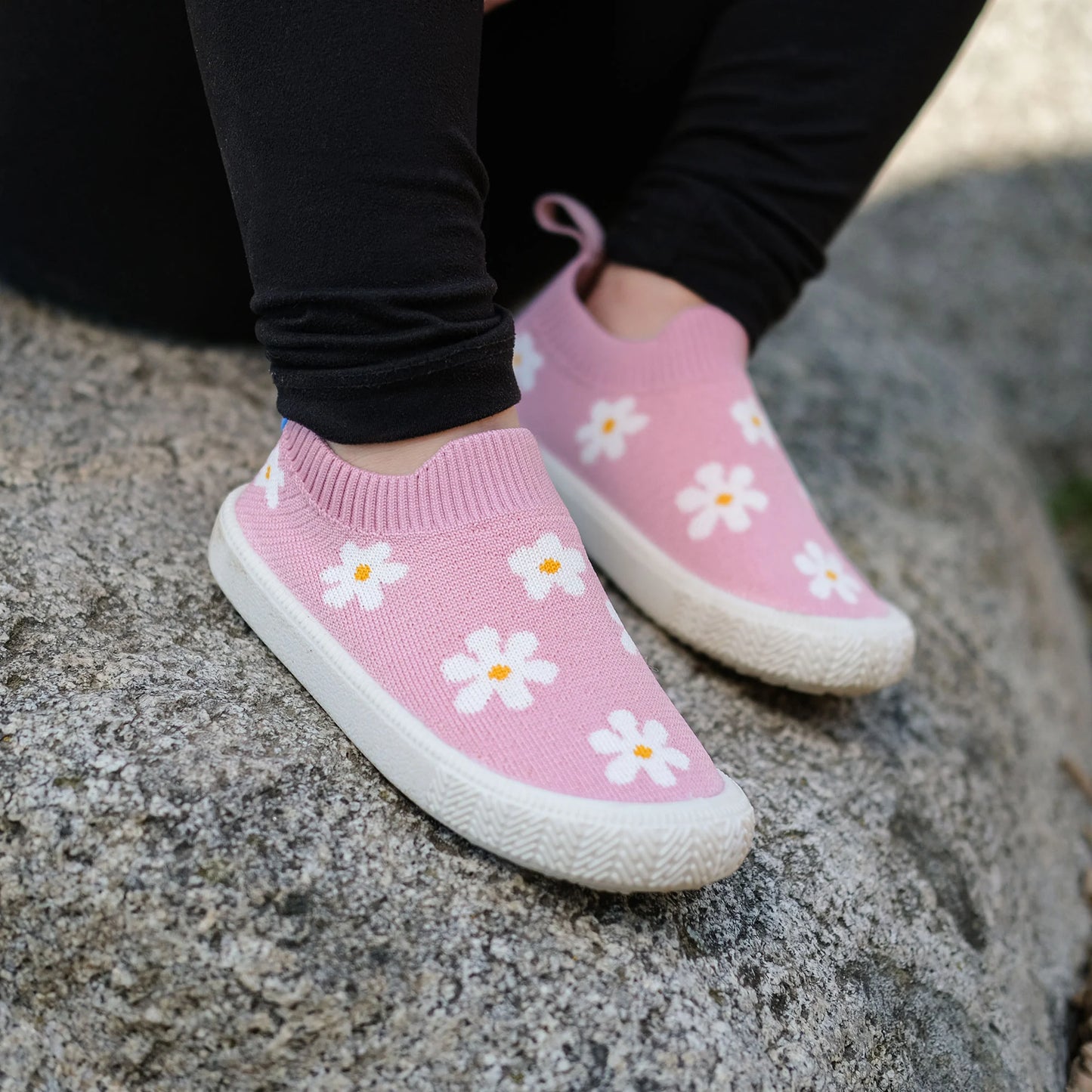 Jan + Jul - Xplorer Knit Shoes - Pink Daisy