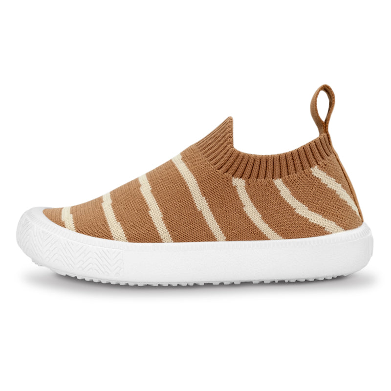 Jan + Jul - Xplorer Knit Shoes - Khaki Stripes