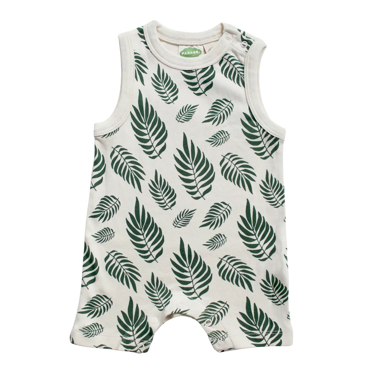 Palm Leaves - Parade - Organic Tank Romper