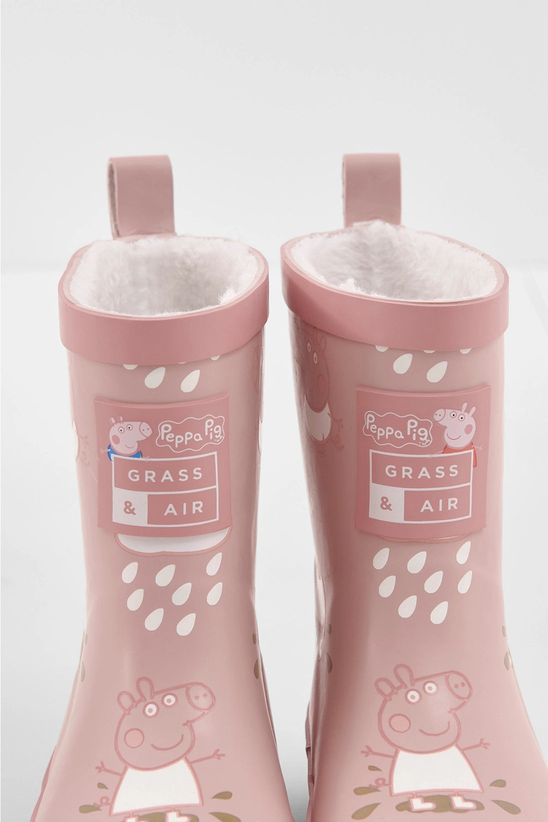 Grass & Air - Colour Changing Rain Boots (Wellies) - Peppa Pig Pink