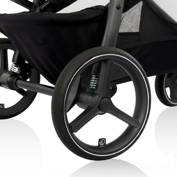 Evenflo Shyft Intuiti+ Travel System featuring Revolve180 LiteMax NXT with SensorySoothe (Dubhan Black)
