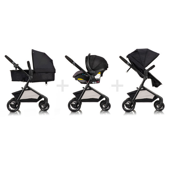 Evenflo Pivot Modular Travel System with LiteMax Infant Car Seat - Casual Gray
