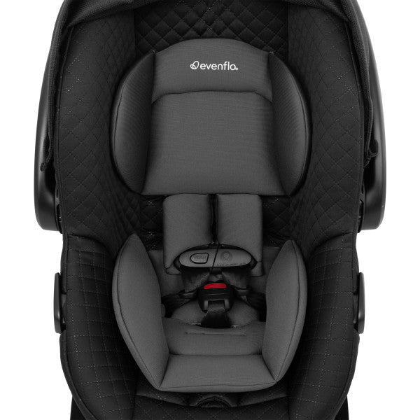 Evenflo Omni Ultra Travel System with Revolve180 LiteMax NXT Rotational Infant Car Seat - Caviar Black