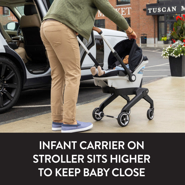 Evenflo - Gold Shyft DualRide with Carryall Storage Infant Car Seat and Stroller Combo (Onyx Black)