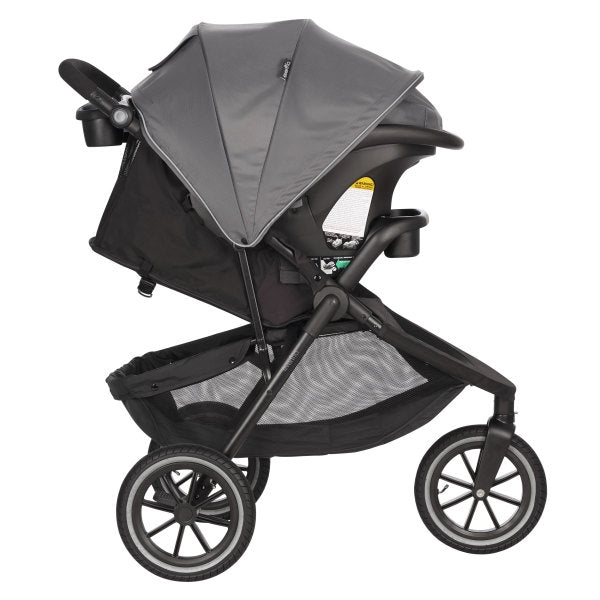 Evenflo - Folio3 Stroll & Jog Travel System with LiteMax 35 Infant Car Seat (Avenue Gray)
