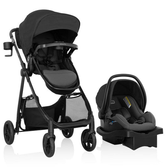 Evenflo Omni Signature Travel System with LiteMax Infant Car Seat (Porto Black)
