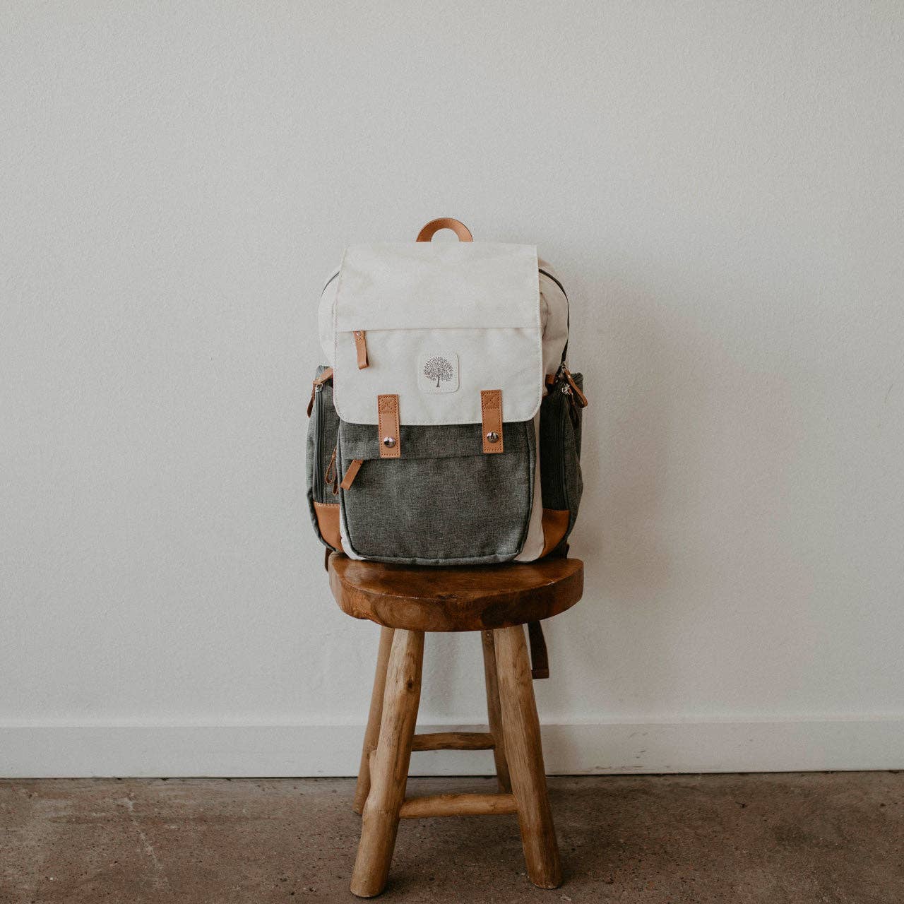 Birch Bag - Diaper Backpack in Cream