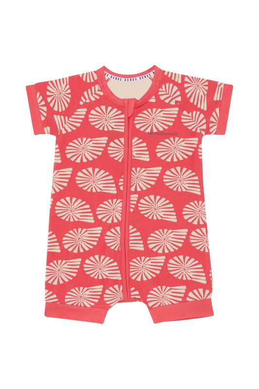 BONDS  - Zip Romper - Seashell Symphony Red