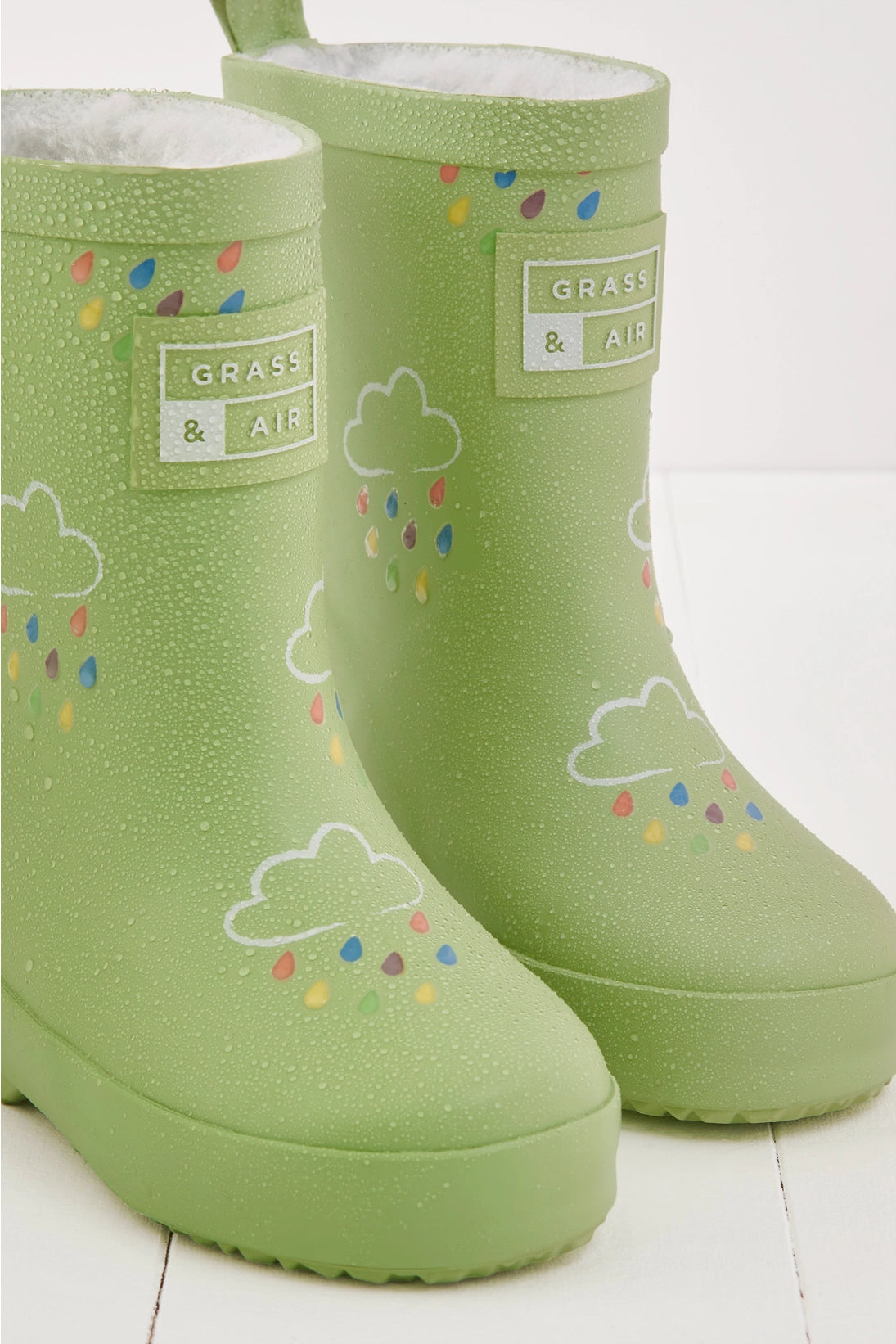 Grass & Air - Colour Changing Rain Boots (Wellies) - Glacial Green