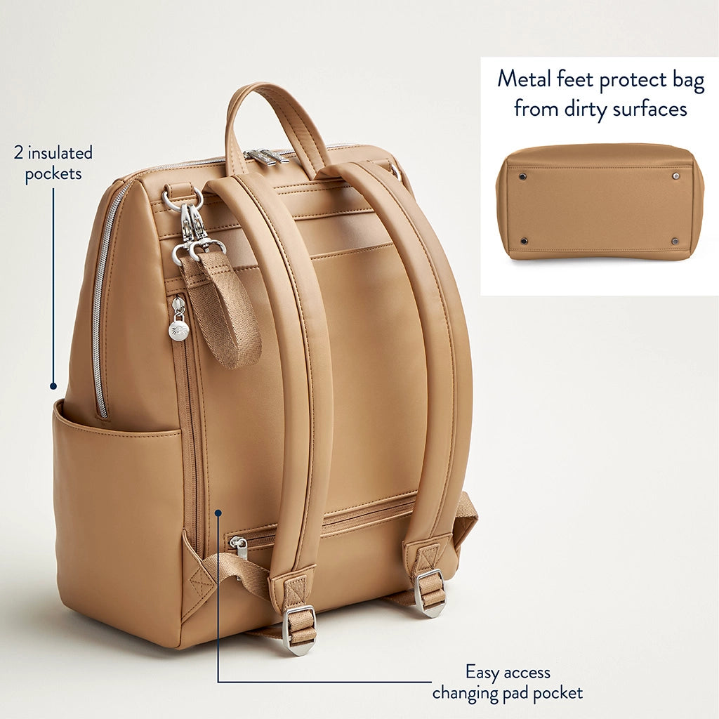 Itzy Ritzy - Eras Backpack Diaper Bag - Chai Latte