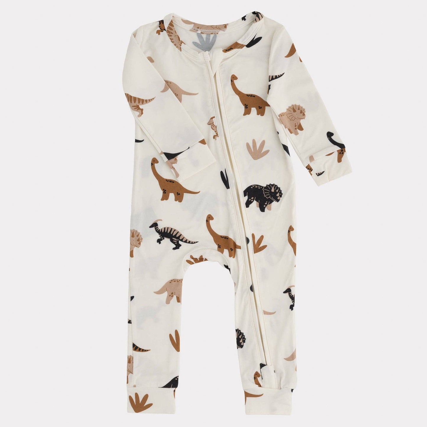 Pip + Phee - Bamboo Footless Sleepers | LE Prints #2: Peach-smiley / 3T