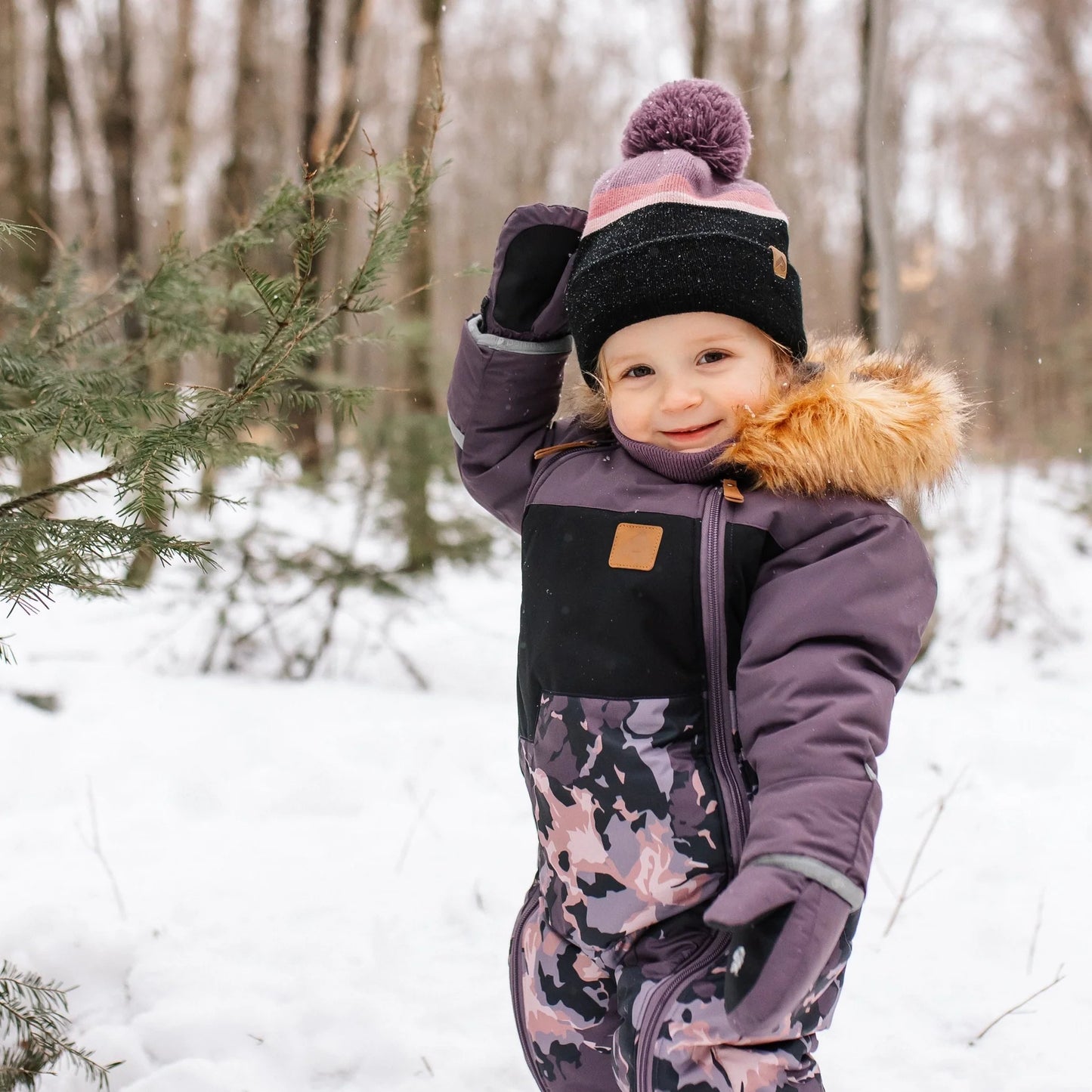 Perlimpinpin - One Piece Baby Snowsuit - Abstract