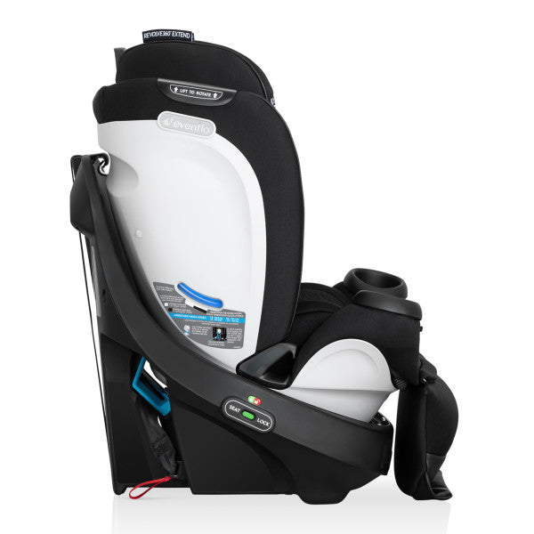 Evenflo - Gold Revolve360 Extend All-in-One Rotational Car Seat with SensorSafe (Onyx Black)