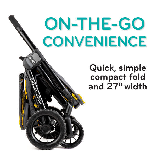 Evenflo - Shyft Rideshare All-Terrain Performance Stroller Wagon (Sterling Black)