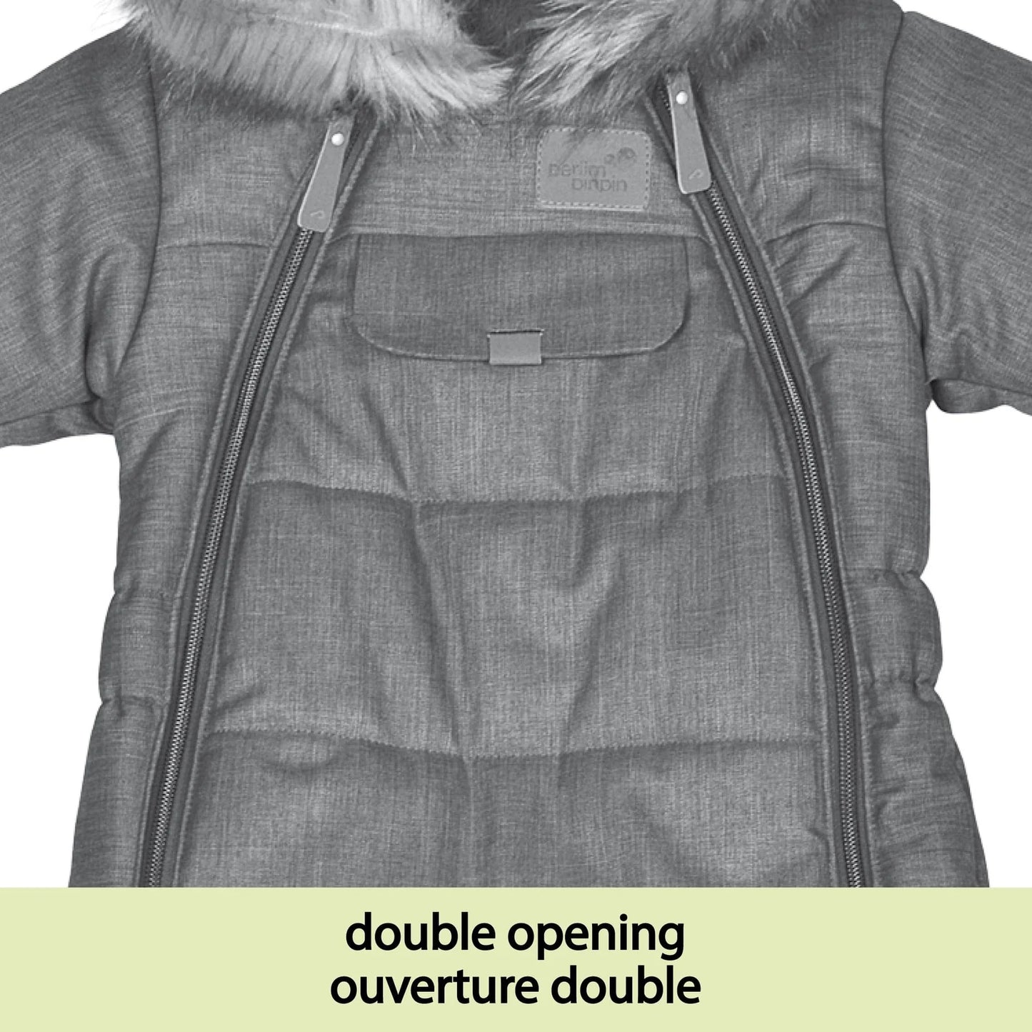 Perlimpinpin - One Piece Toddler Snowsuit - Taupe