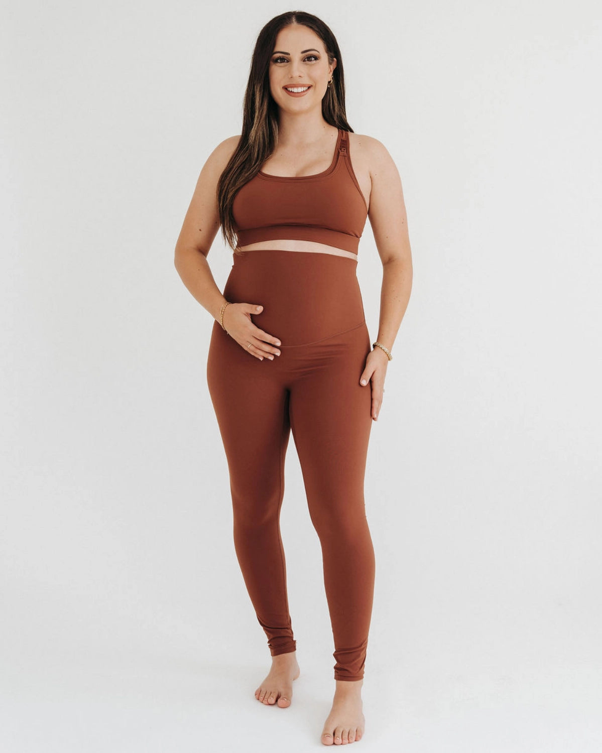 AXK Maternity - Core Curve Legging - Brown