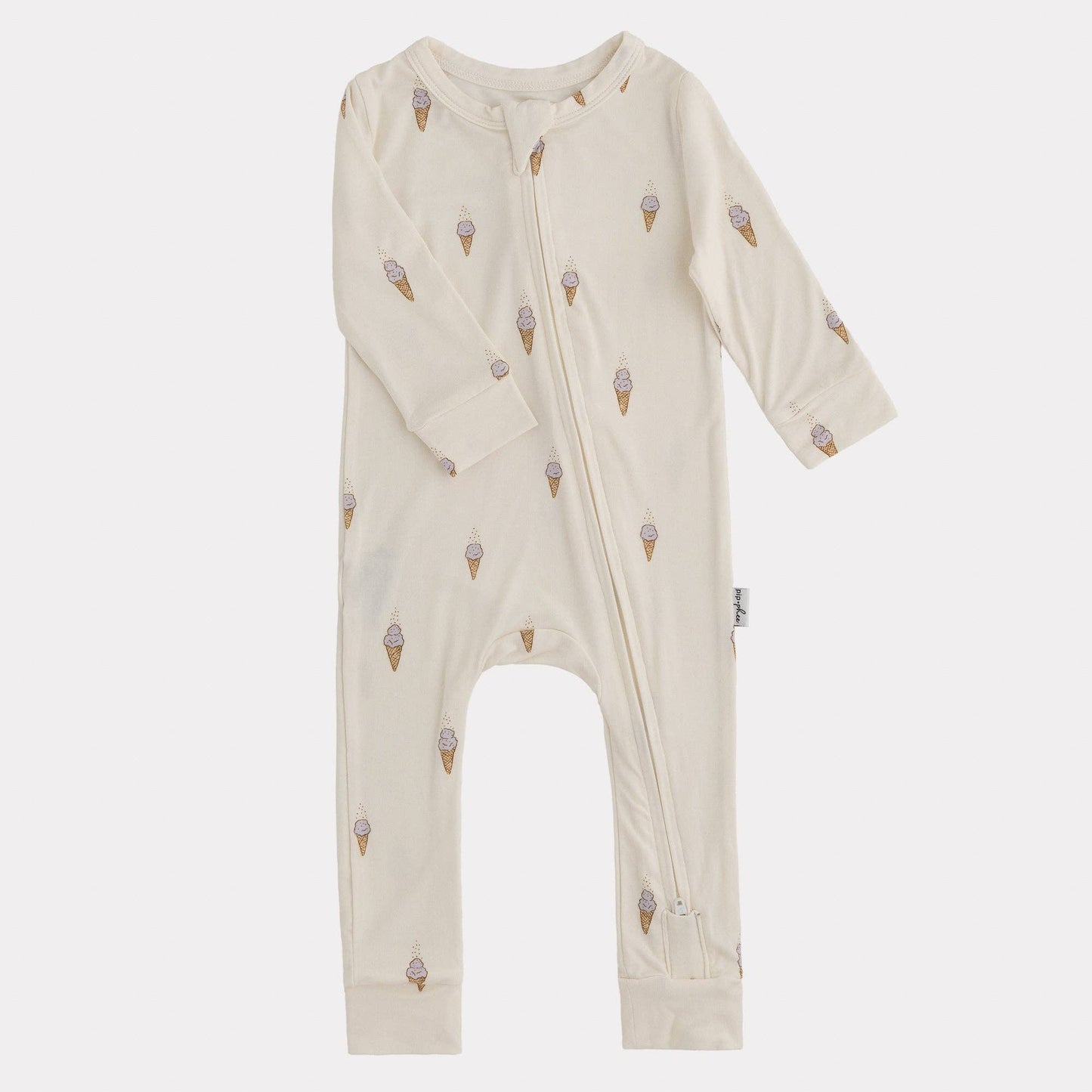 Pip + Phee - Bamboo Footless Sleepers | LE Prints: Dainty-floral / 3T