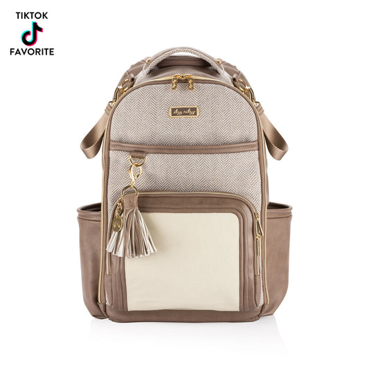 Itzy Ritzy - Vanilla Latte Boss Plus Backpack Diaper Bag