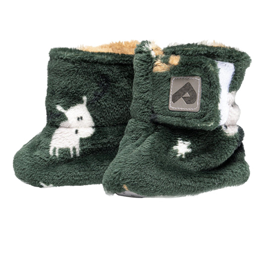 Perlimpinpin - Double Layer Plush Booties - Moose