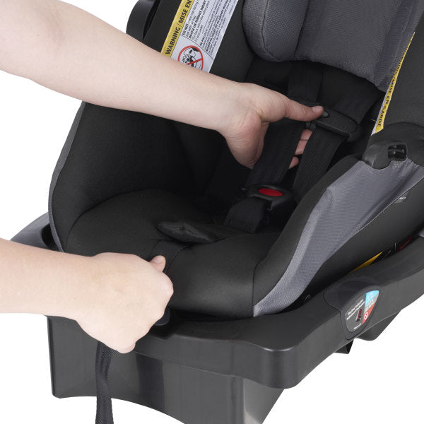 Evenflo - Folio3 Stroll & Jog Travel System with LiteMax 35 Infant Car Seat (Avenue Gray)