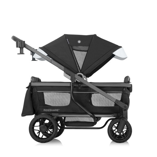 Evenflo - Shyft Rideshare All-Terrain Performance Stroller Wagon (Sterling Black)
