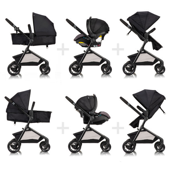Evenflo Pivot Modular Travel System with LiteMax Infant Car Seat - Casual Gray