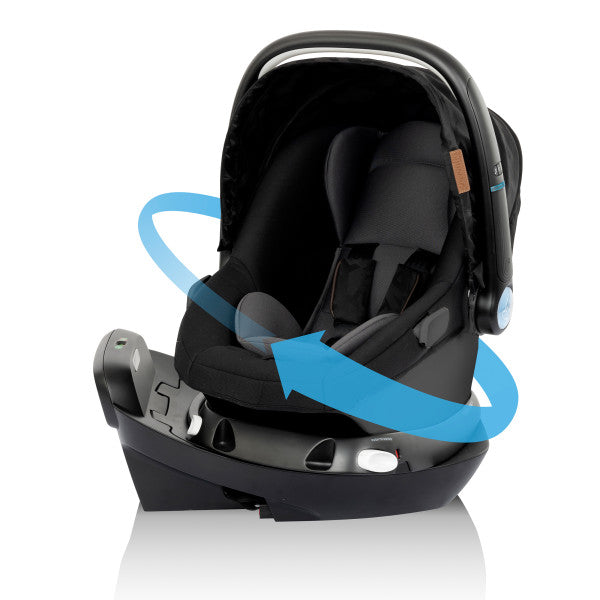 Evenflo Shyft Intuiti+ Travel System featuring Revolve180 LiteMax NXT with SensorySoothe (Dubhan Black)